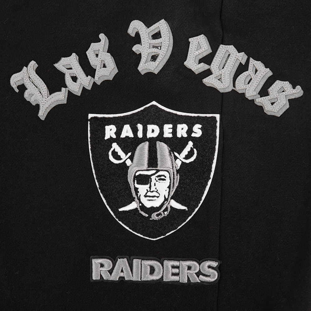 NFL LAS VEGAS RAIDERS OLD ENGLISH LOGO MEN'S SWEATPANT (BLACK)