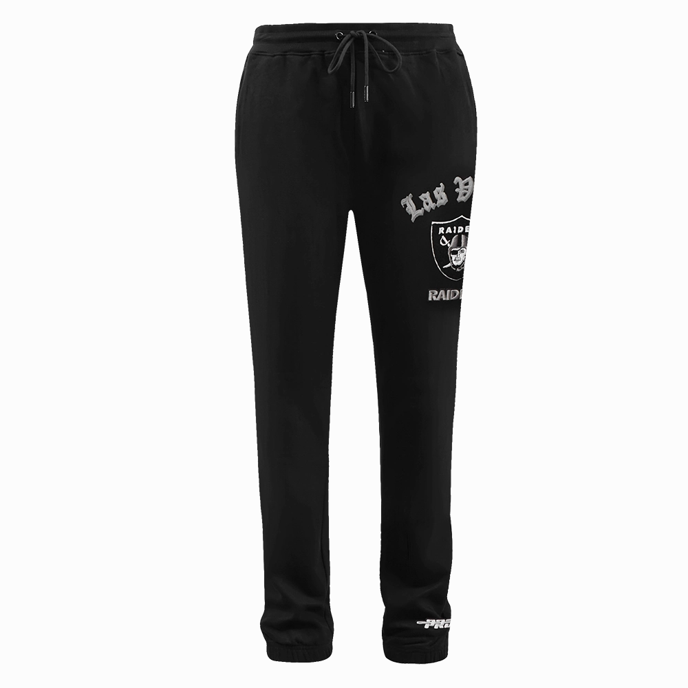 NFL LAS VEGAS RAIDERS OLD ENGLISH LOGO MEN'S SWEATPANT (BLACK)