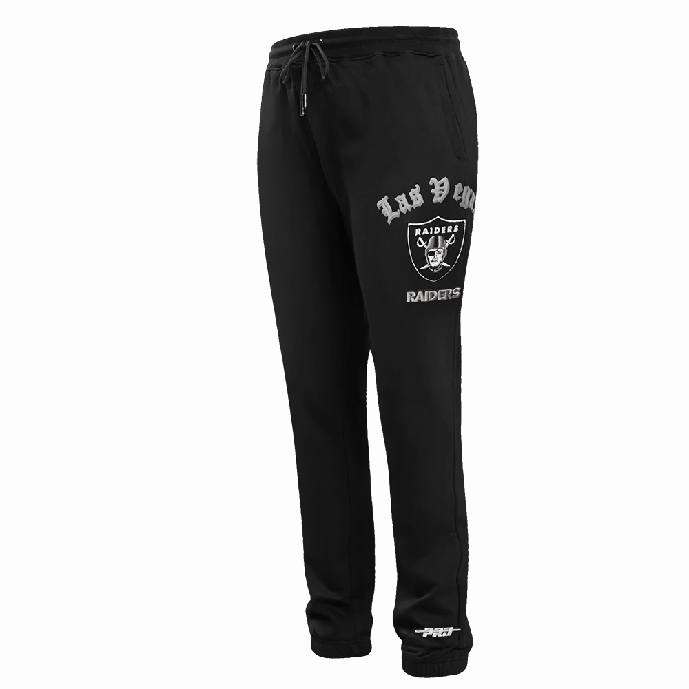 NFL LAS VEGAS RAIDERS OLD ENGLISH LOGO MEN'S SWEATPANT (BLACK)