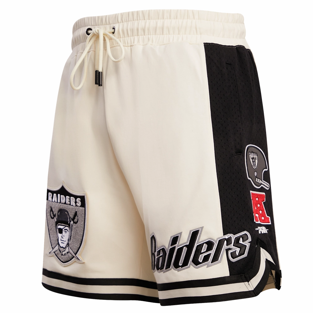 NFL LAS VEGAS RAIDERS RETRO CLASSIC MEN'S 2.0 SHORT (EGGSHELL/ BLACK)