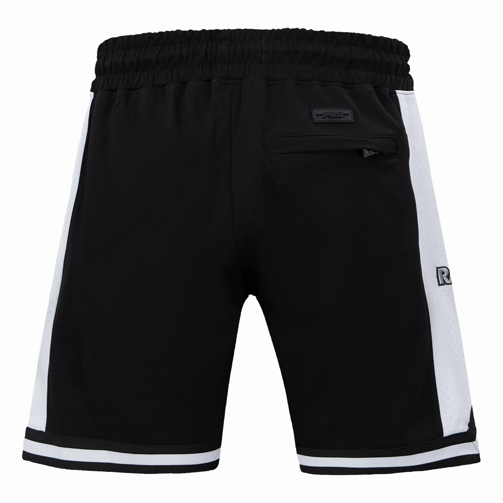 NFL LAS VEGAS RAIDERS SCRIPT TAIL MEN'S DOUBLE KNIT 2.0 SHORT (BLACK)