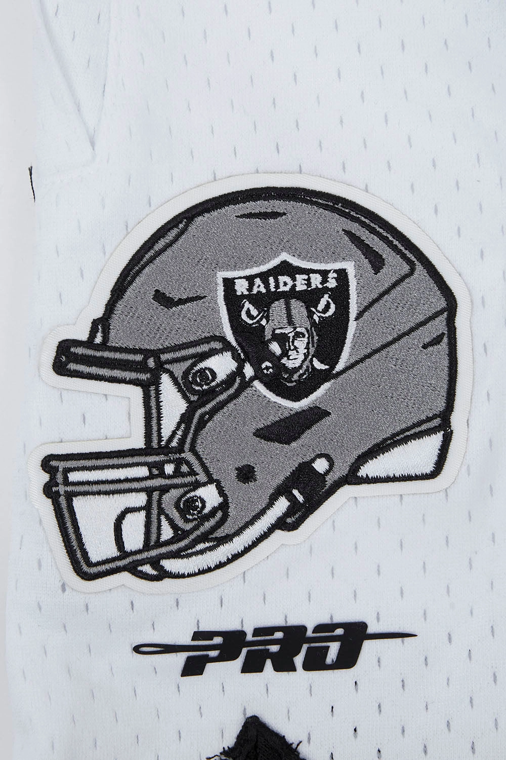 NFL LAS VEGAS RAIDERS SCRIPT TAIL MEN'S DOUBLE KNIT 2.0 SHORT (BLACK)