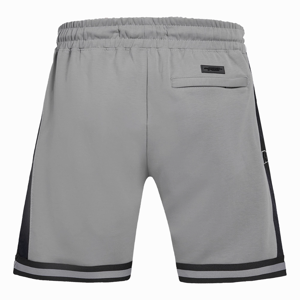 NFL LAS VEGAS RAIDERS SCRIPT TAIL MEN'S DOUBLE KNIT 2.0 SHORT (GRAY/BLACK)