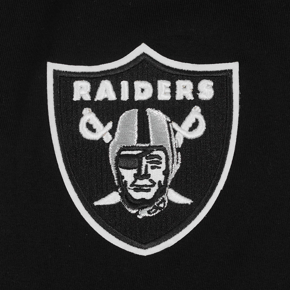 NFL LAS VEGAS RAIDERS SCRIPT TAIL WOMEN'S HIGH WAIST JERSEY LEGGING (BLACK)