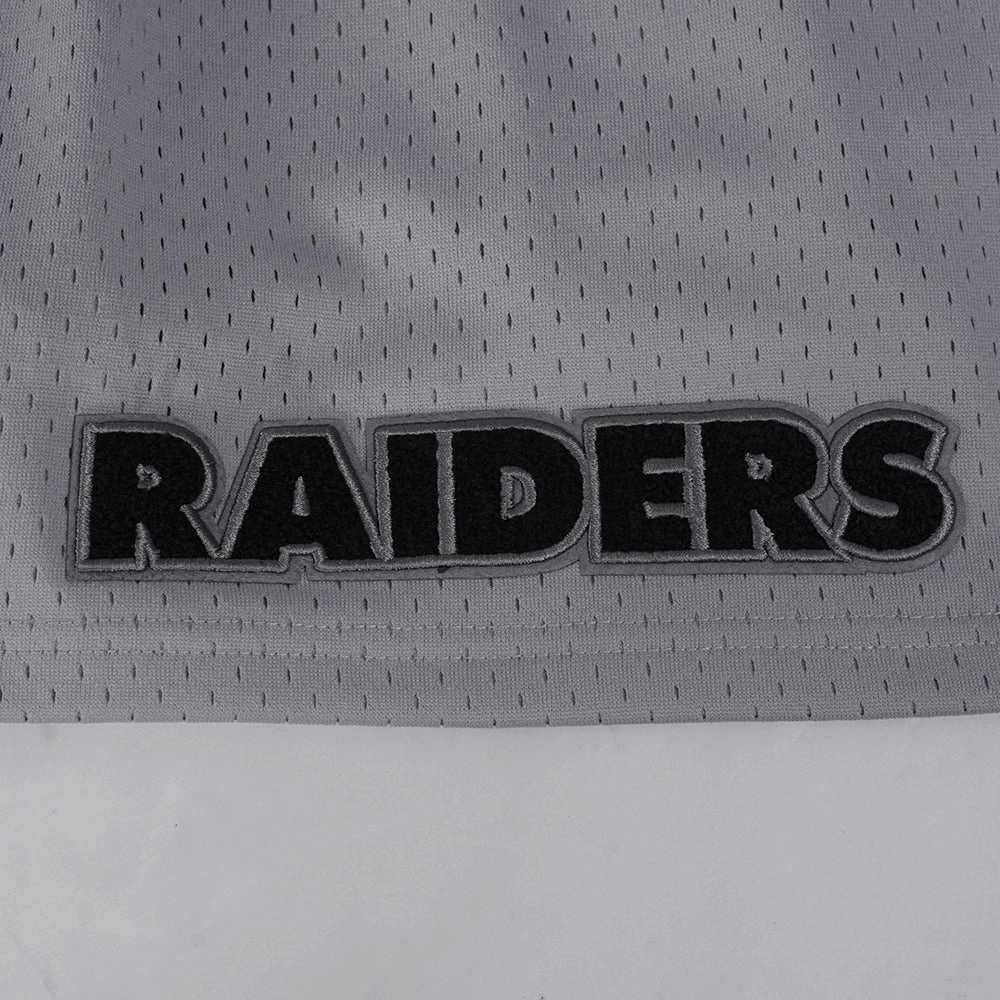 NFL LAS VEGAS RAIDERS SOUVENIR MEN'S MESH SHORT (GRAY)