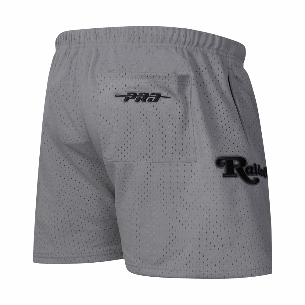 NFL LAS VEGAS RAIDERS SOUVENIR MEN'S MESH SHORT (GRAY)