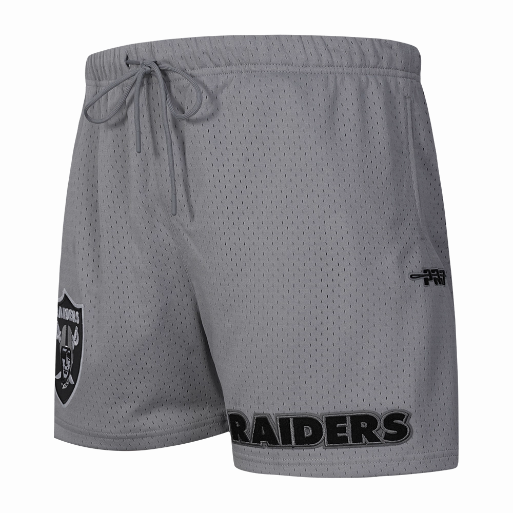 NFL LAS VEGAS RAIDERS SOUVENIR MEN'S MESH SHORT (GRAY)