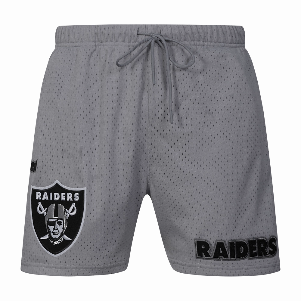NFL LAS VEGAS RAIDERS SOUVENIR MEN'S MESH SHORT (GRAY)