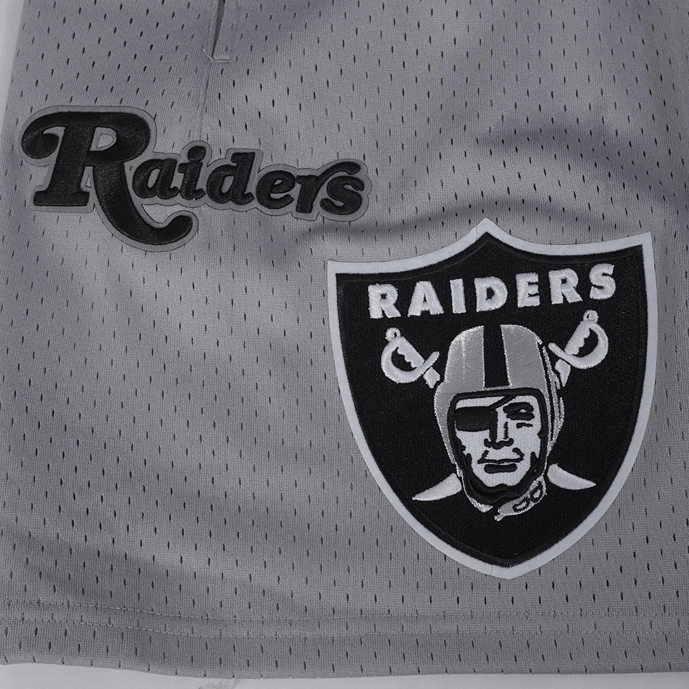NFL LAS VEGAS RAIDERS SOUVENIR MEN'S MESH SHORT (GRAY)