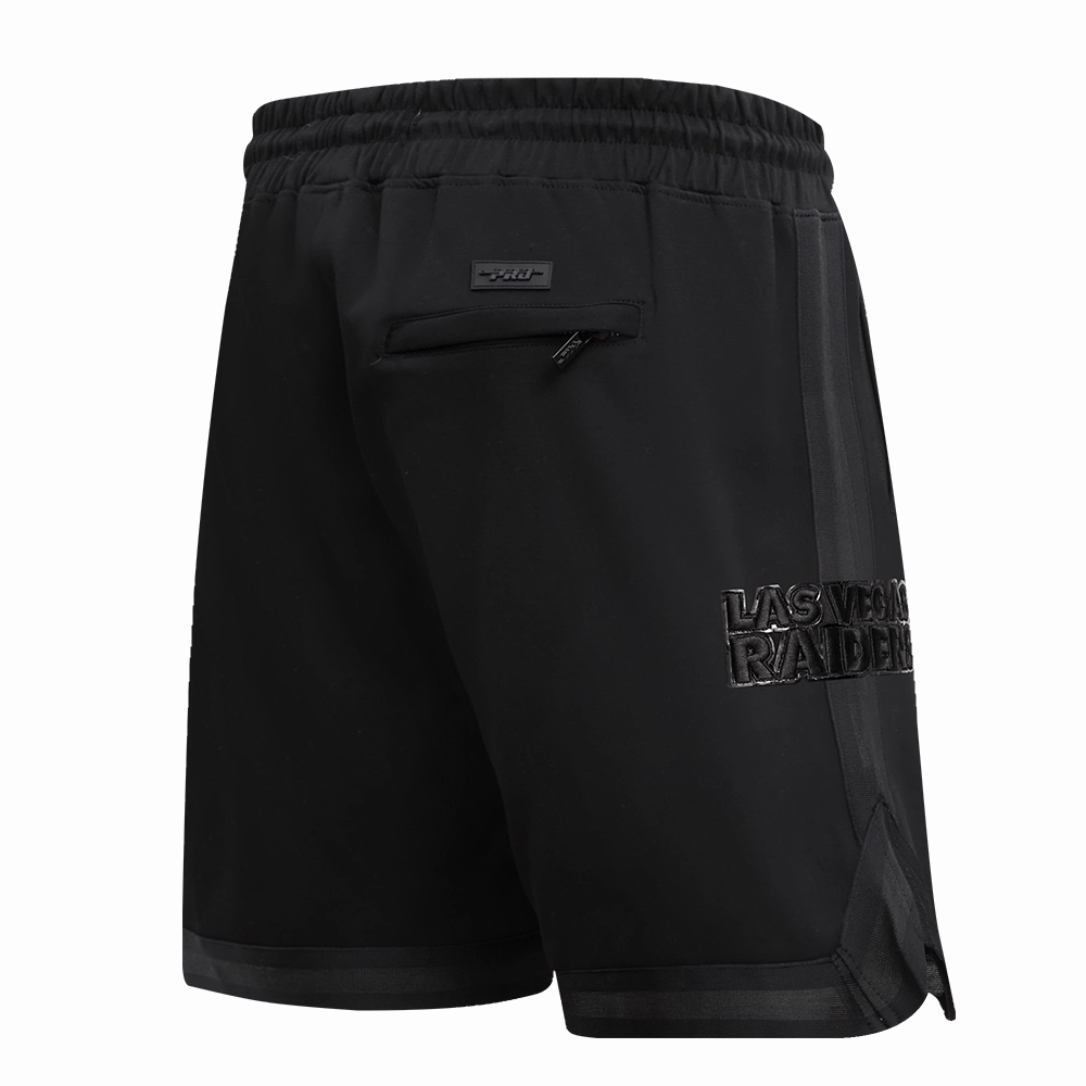 NFL LAS VEGAS RAIDERS TRIPLE BLACK MEN'S SHORT (BLACK)