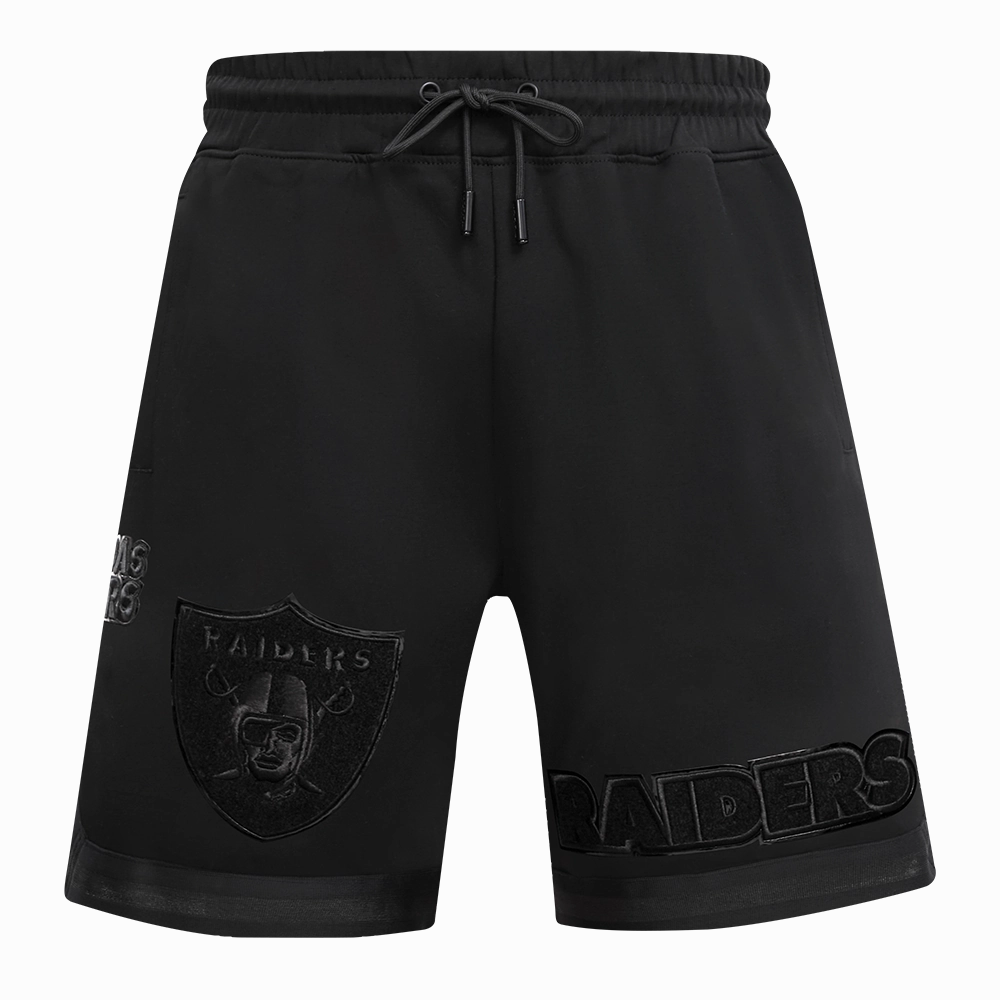 NFL LAS VEGAS RAIDERS TRIPLE BLACK MEN'S SHORT (BLACK)