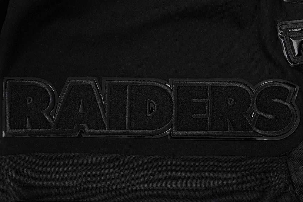 NFL LAS VEGAS RAIDERS TRIPLE BLACK MEN'S SHORT (BLACK)