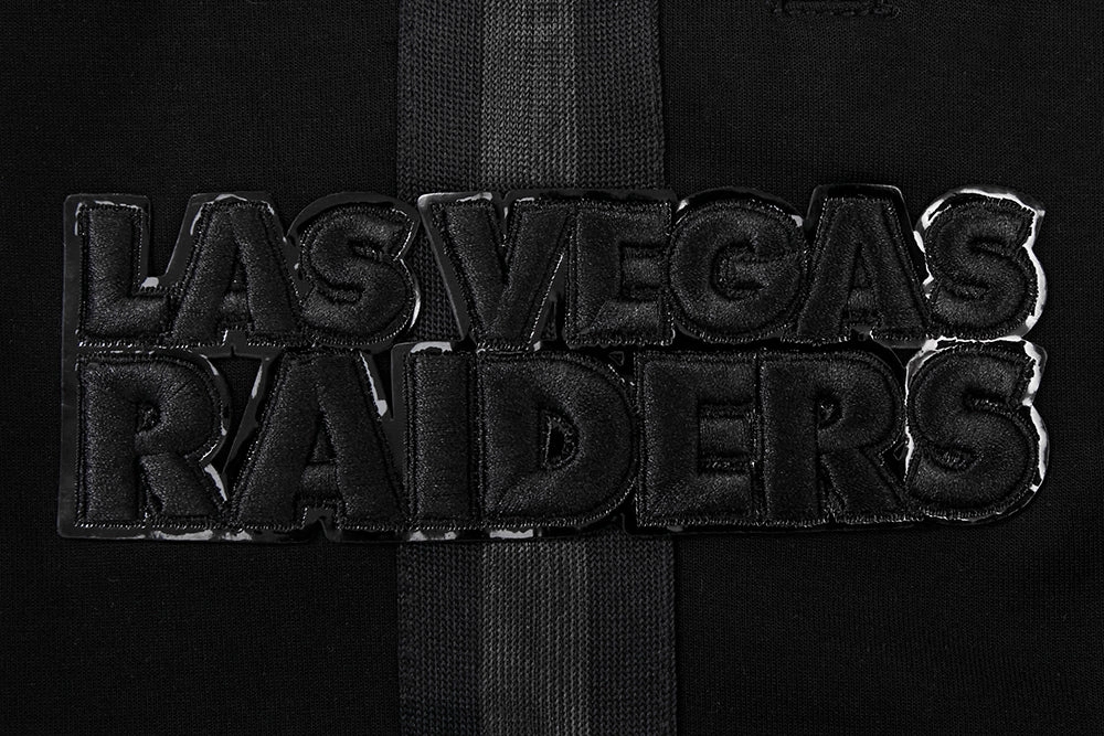NFL LAS VEGAS RAIDERS TRIPLE BLACK MEN'S SHORT (BLACK)