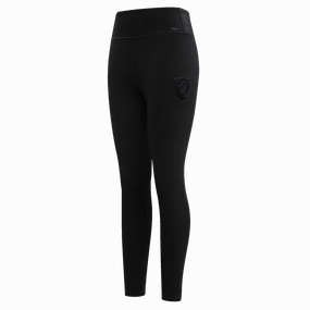 NFL LAS VEGAS RAIDERS TRIPLE BLACK WOMEN'S JERSEY LEGGING (TRIPLE BLACK WOMEN'S)