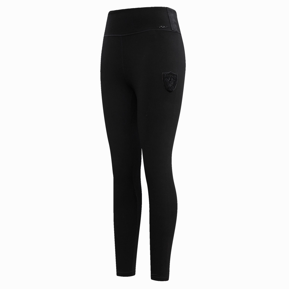 NFL LAS VEGAS RAIDERS TRIPLE BLACK WOMEN'S JERSEY LEGGING (TRIPLE BLACK WOMEN'S)