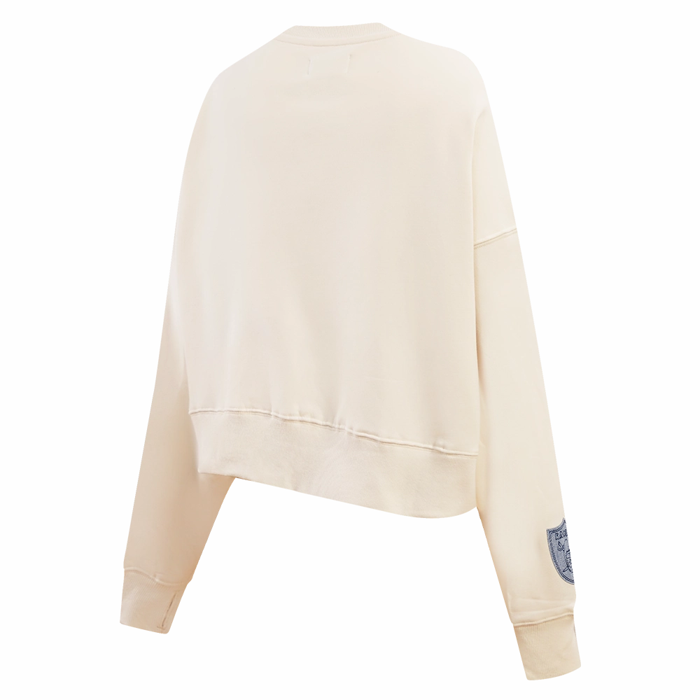 NFL LAS VEGAS RAIDERS VARSITY BLUES WOMEN'S CREWNECK (LINEN)