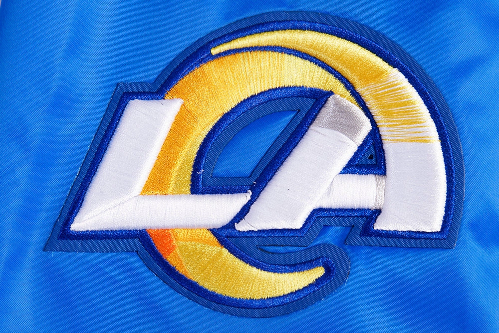 NFL LOS ANGELES RAMS BIG LOGO MEN'S SATIN JACKET (ROYAL BLUE)