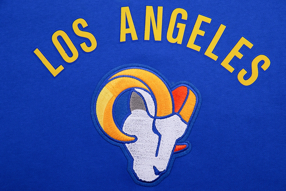 NFL LOS ANGELES RAMS CLASSIC BRISTLE MEN'S CREWNECK (ROYAL BLUE)