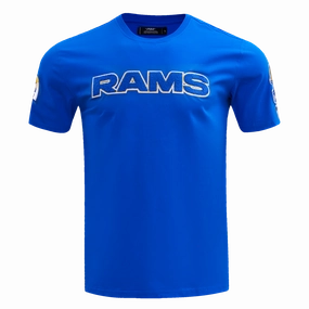 NFL LOS ANGELES RAMS CLASSIC CHENILLE MEN'S   TEE (ROYAL BLUE)