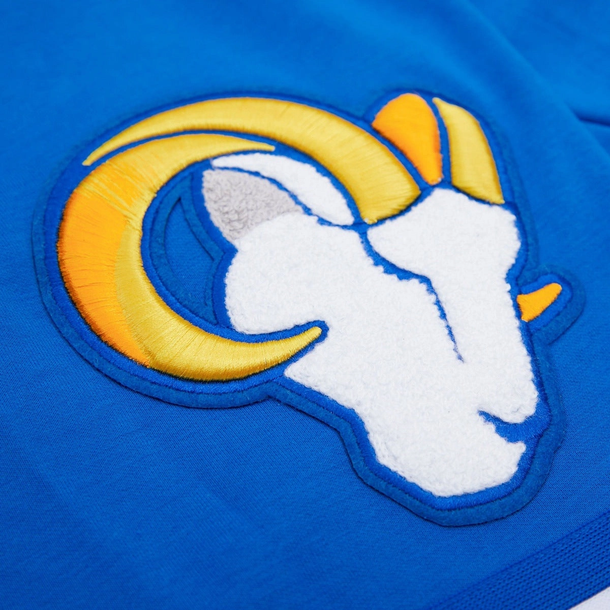 NFL LOS ANGELES RAMS CLASSIC CHENILLE MEN'S SHORT (ROYAL BLUE)