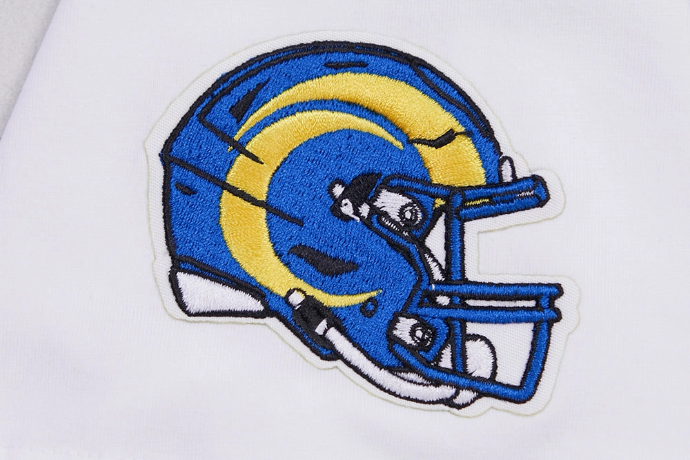 NFL LOS ANGELES RAMS CLASSIC SHORT SLEEVE WOMEN'S SLIM FIT TEE (WHITE)
