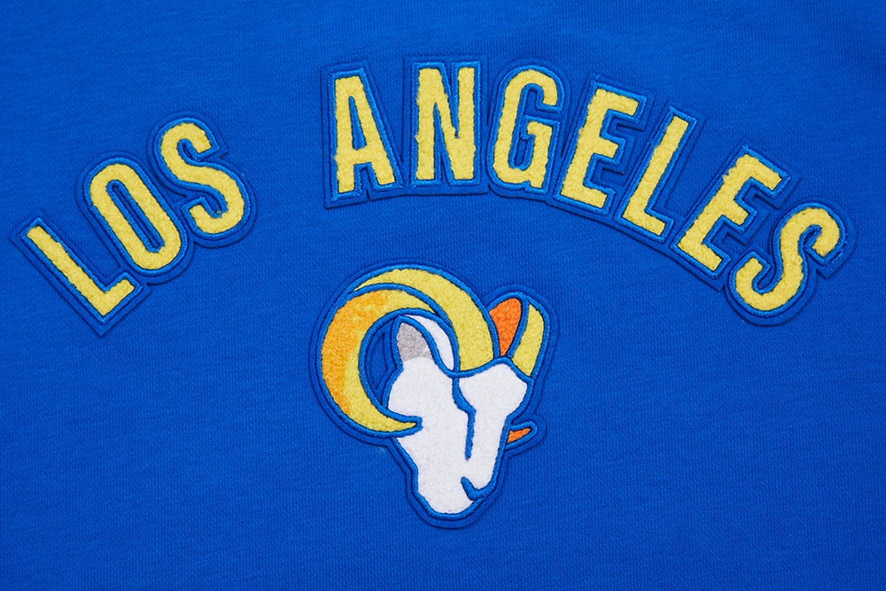 NFL LOS ANGELES RAMS CLASSIC WOMEN'S FLEECE CREWNECK (ROYAL BLUE)