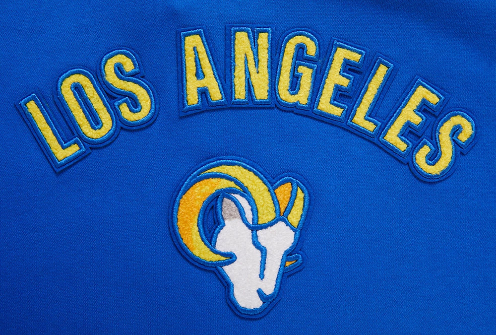 NFL LOS ANGELES RAMS CLASSIC WOMEN'S PULLOVER HOODIE (ROYAL BLUE)