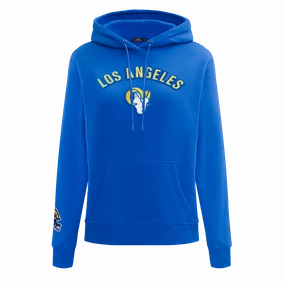 NFL LOS ANGELES RAMS CLASSIC WOMEN'S PULLOVER HOODIE (ROYAL BLUE)