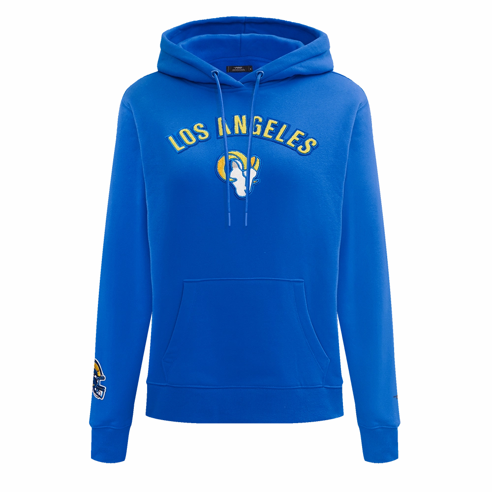 NFL LOS ANGELES RAMS CLASSIC WOMEN'S PULLOVER HOODIE (ROYAL BLUE)