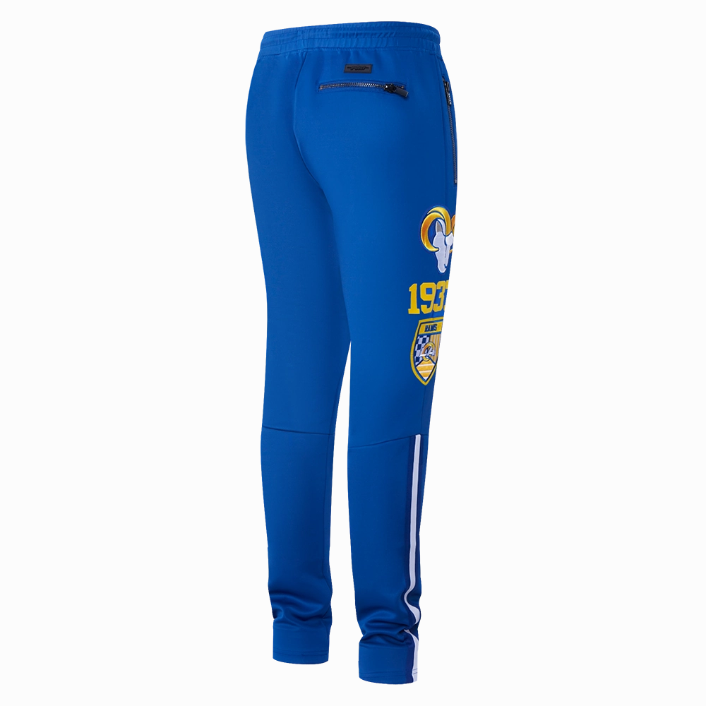 NFL LOS ANGELES RAMS FAST LANE DOUBLE KNIT MEN'S TRACK PANT (ROYAL BLUE)