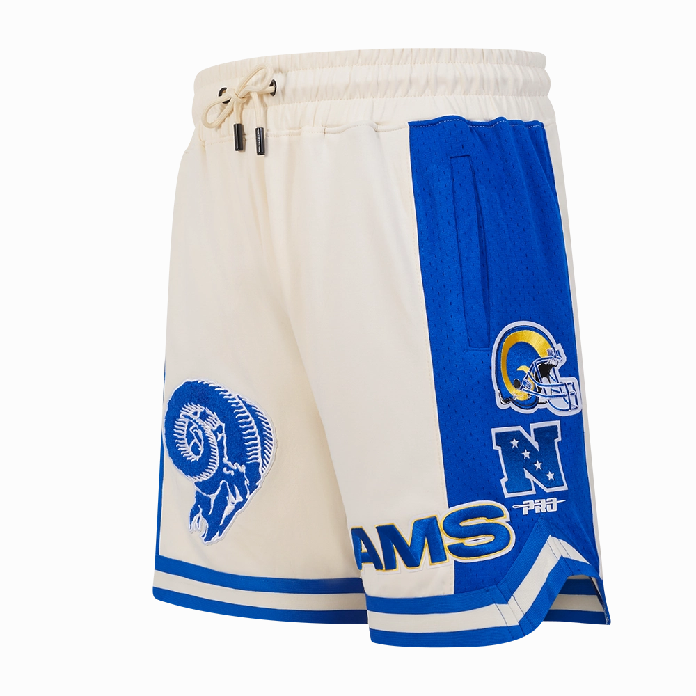 NFL LOS ANGELES RAMS RETRO CLASSIC MEN'S 2.0 SHORT (EGGSHELL/ ROYAL BLUE)