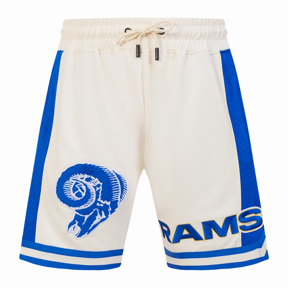 NFL LOS ANGELES RAMS RETRO CLASSIC MEN'S 2.0 SHORT (EGGSHELL/ ROYAL BLUE)