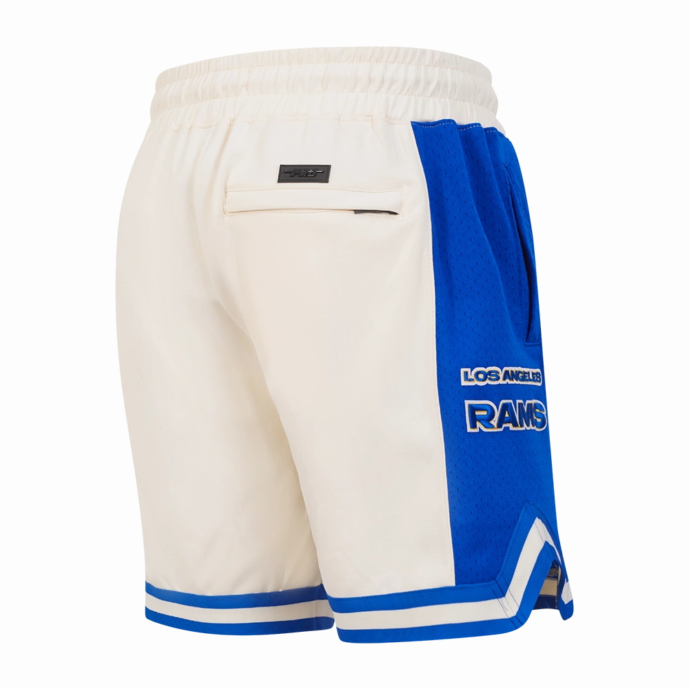 NFL LOS ANGELES RAMS RETRO CLASSIC MEN'S 2.0 SHORT (EGGSHELL/ ROYAL BLUE)
