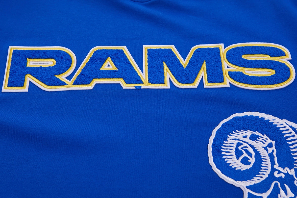 NFL LOS ANGELES RAMS RETRO CLASSIC MEN'S STRIPED TEE (ROYAL BLUE)