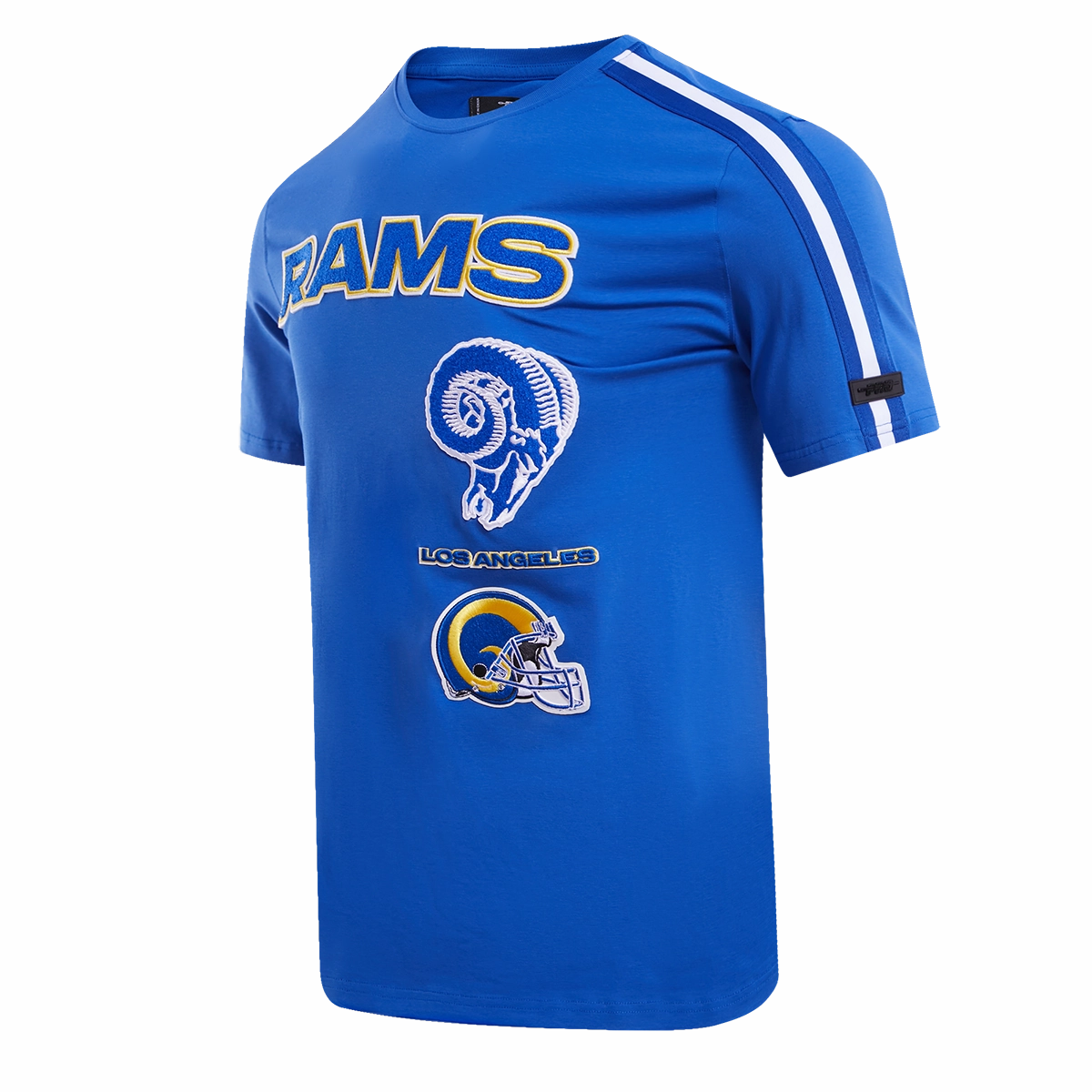 NFL LOS ANGELES RAMS RETRO CLASSIC MEN'S STRIPED TEE (ROYAL BLUE)