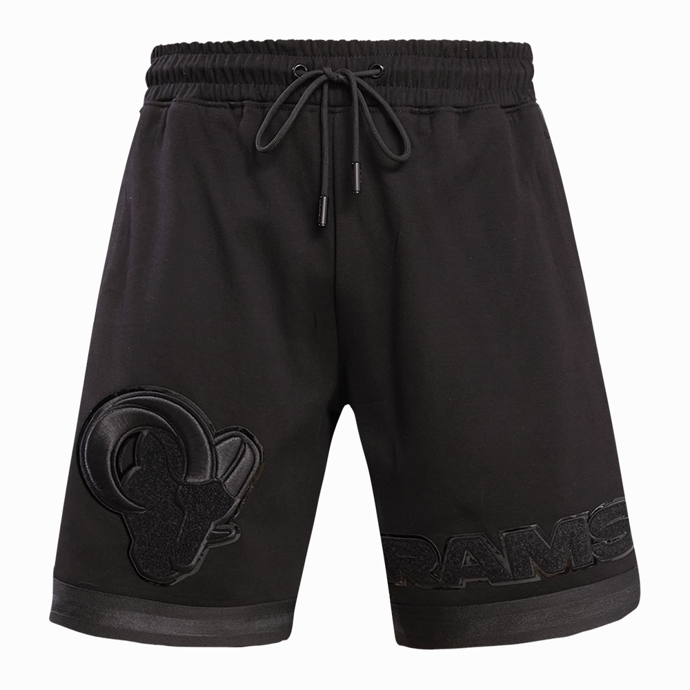 NFL LOS ANGELES RAMS TRIPLE BLACK MEN'S SHORT (TRIPLE BLACK)