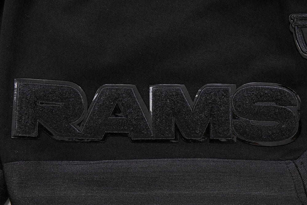 NFL LOS ANGELES RAMS TRIPLE BLACK MEN'S SHORT (TRIPLE BLACK)