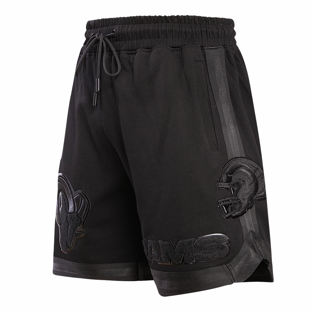 NFL LOS ANGELES RAMS TRIPLE BLACK MEN'S SHORT (TRIPLE BLACK)