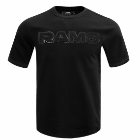 NFL LOS ANGELES RAMS TRIPLE BLACK MEN'S TEE (TRIPLE BLACK)