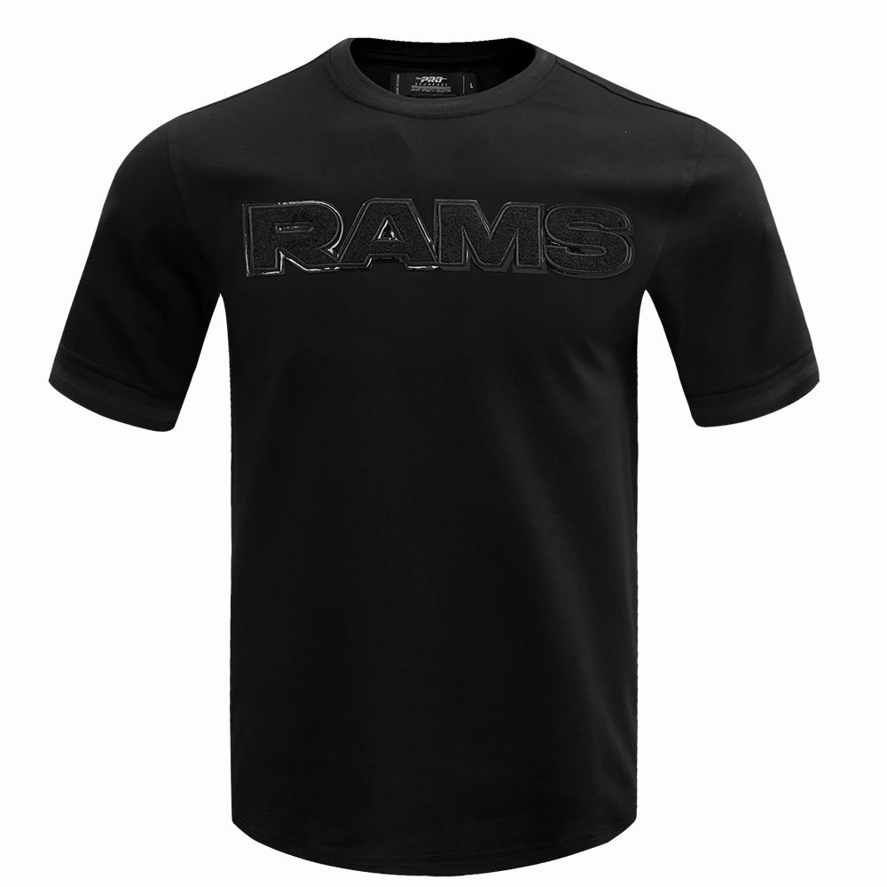 NFL LOS ANGELES RAMS TRIPLE BLACK MEN'S TEE (TRIPLE BLACK)