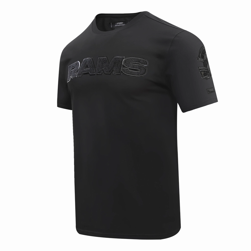 NFL LOS ANGELES RAMS TRIPLE BLACK MEN'S TEE (TRIPLE BLACK)