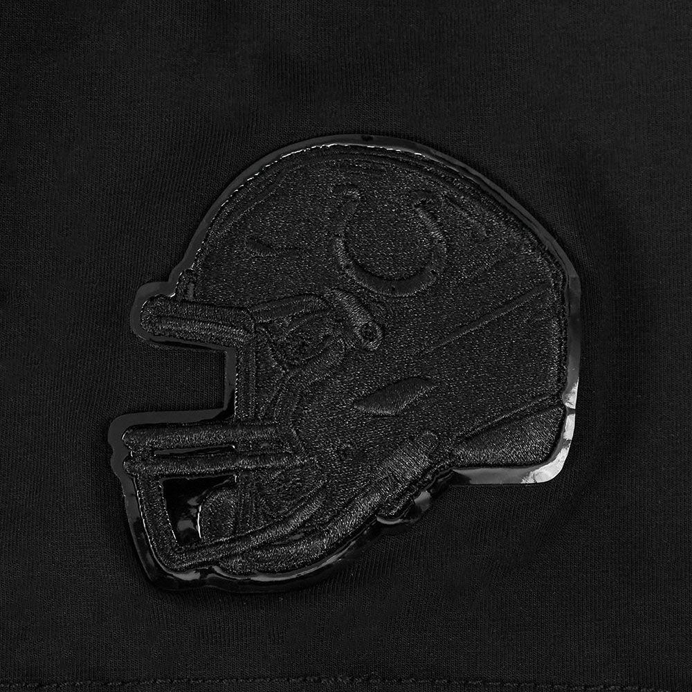 NFL LOS ANGELES RAMS TRIPLE BLACK WOMEN'S SINGLE JERSEY BOXY TEE (TRIPLE BLACK WOMEN'S)