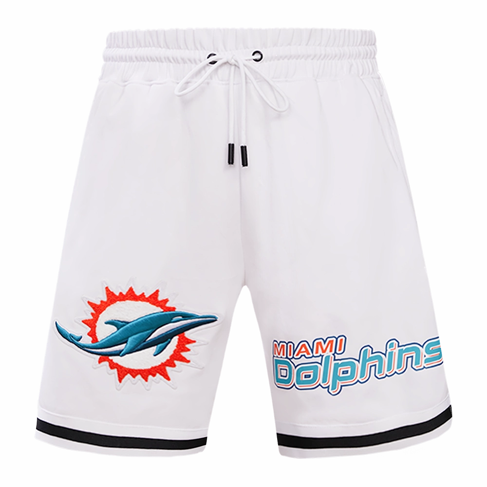 NFL MIAMI DOLPHINS CLASSIC CHENILLE MEN'S SHORT (WHITE)