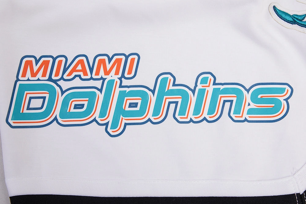 NFL MIAMI DOLPHINS CLASSIC CHENILLE MEN'S SHORT (WHITE)