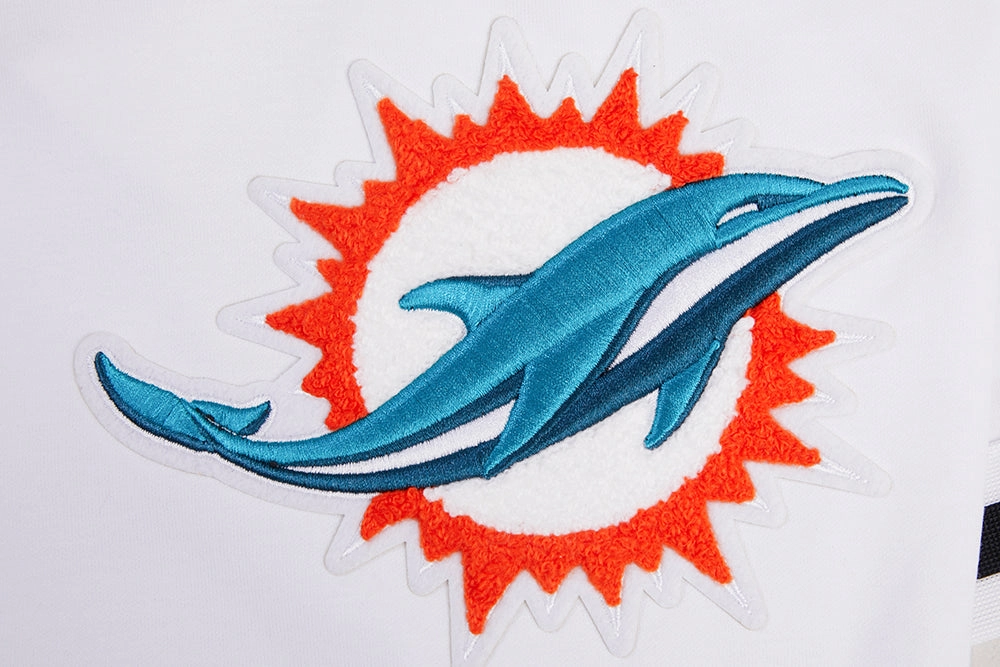 NFL MIAMI DOLPHINS CLASSIC CHENILLE MEN'S SHORT (WHITE)