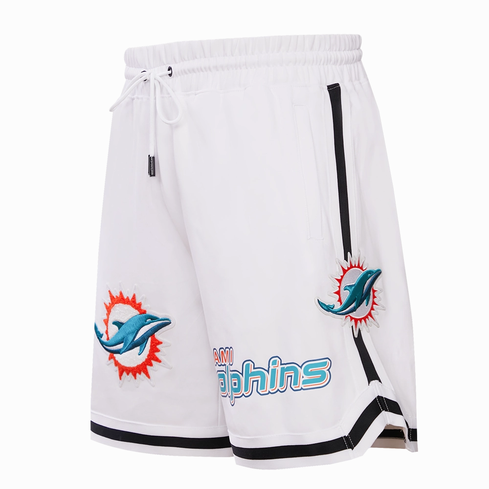 NFL MIAMI DOLPHINS CLASSIC CHENILLE MEN'S SHORT (WHITE)