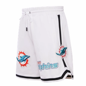 NFL MIAMI DOLPHINS CLASSIC CHENILLE MEN'S SHORT (WHITE)