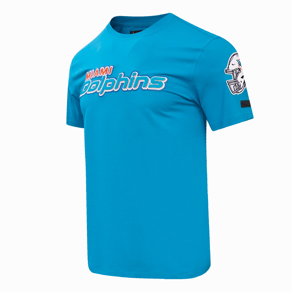 NFL MIAMI DOLPHINS CLASSIC CHENILLE MEN'S TEE (TEAL)