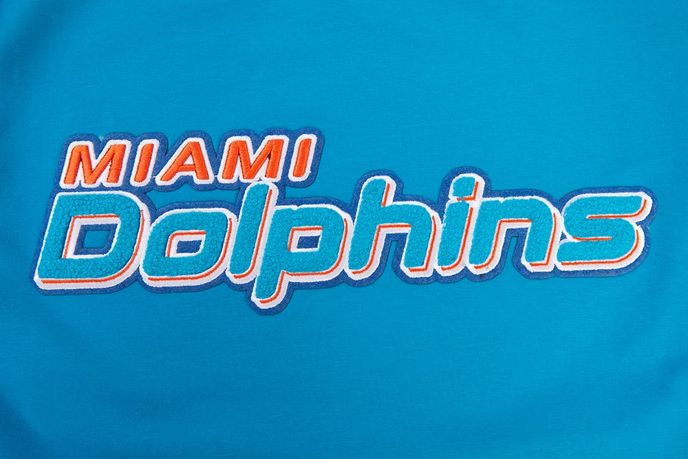 NFL MIAMI DOLPHINS CLASSIC CHENILLE MEN'S TEE (TEAL)