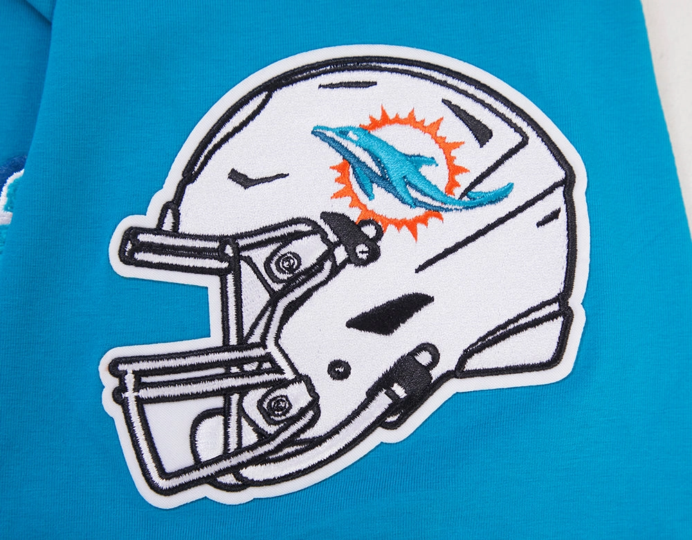 NFL MIAMI DOLPHINS CLASSIC CHENILLE MEN'S TEE (TEAL)